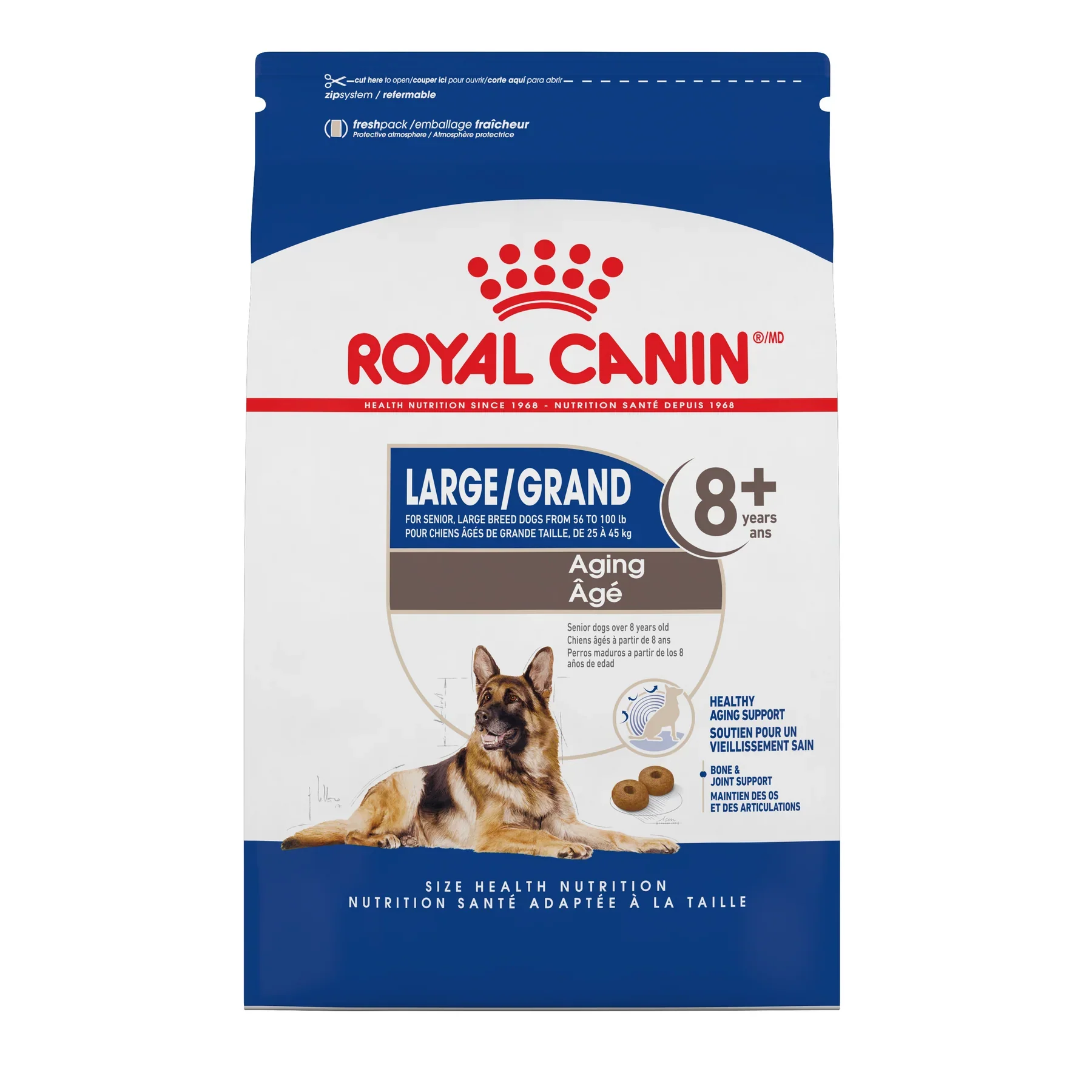 Royal Canin Chien Grand Âgé 8+ 30lb