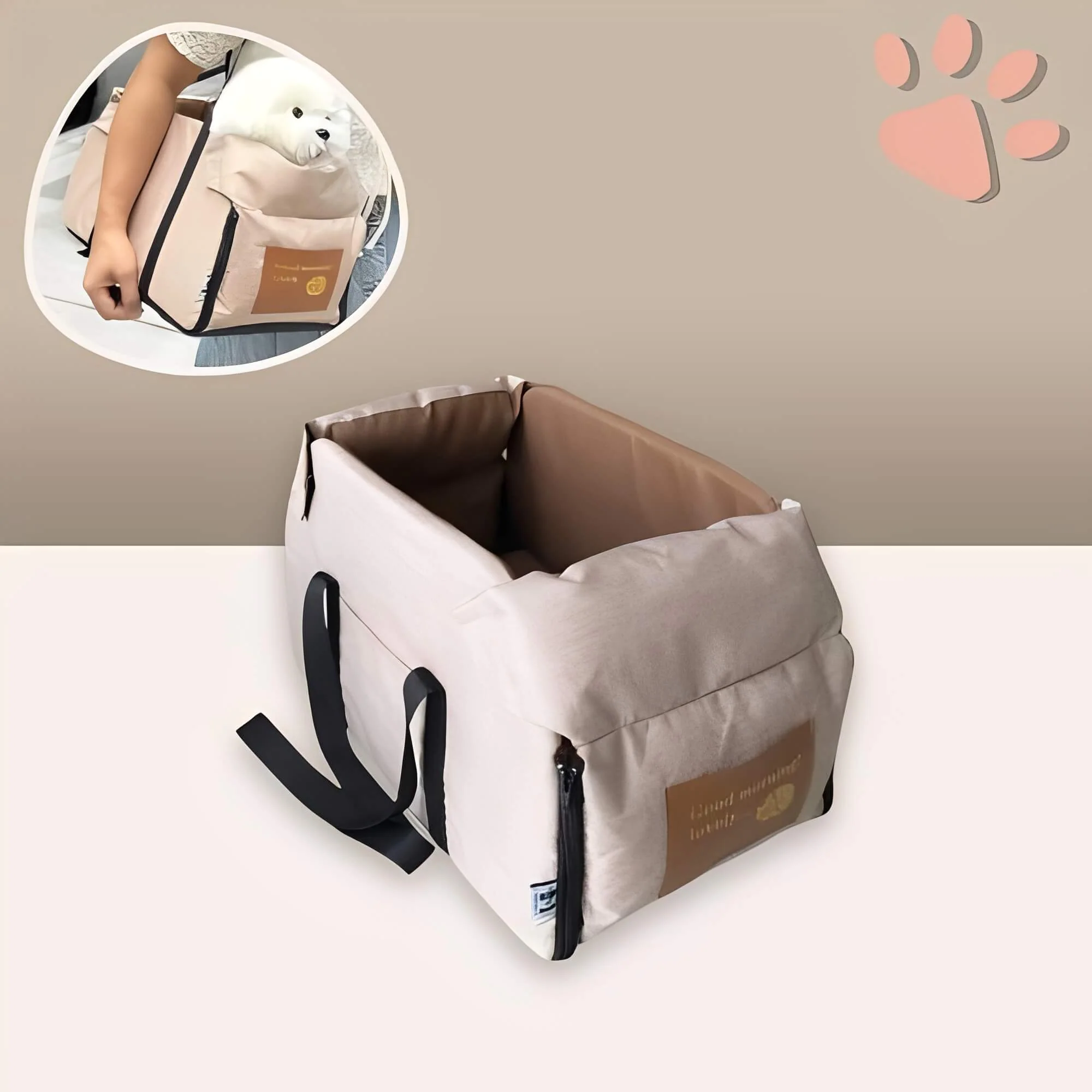 Sac de Transport pour Chien – Confort et Sécurité | JuJuCarNest™ – Image 2